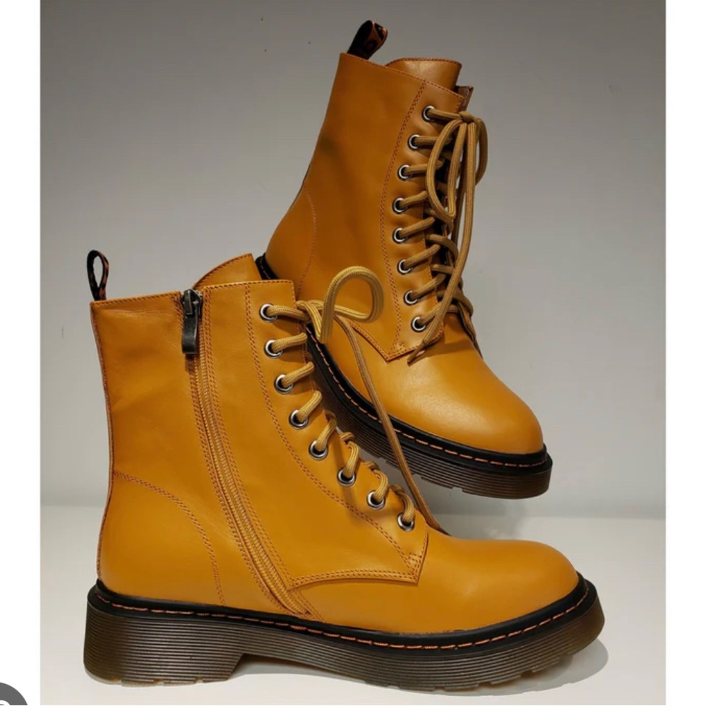 Tamara London Lace Up (side zip) boot